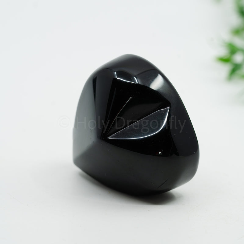 Vaivorykštinis Obsidianas "širdelė" 165g