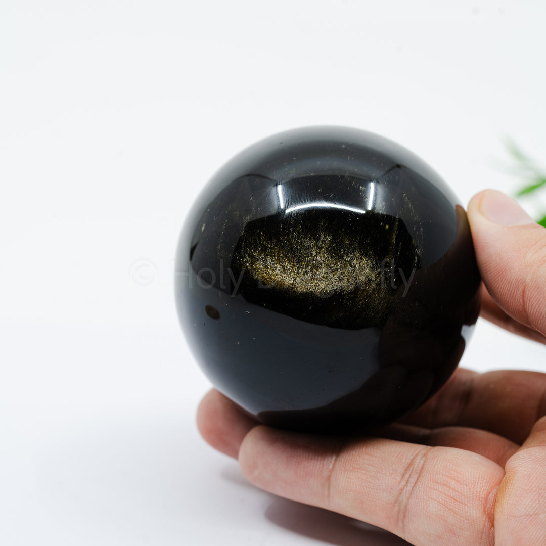 Auksinio Obsidiano sfera 334g