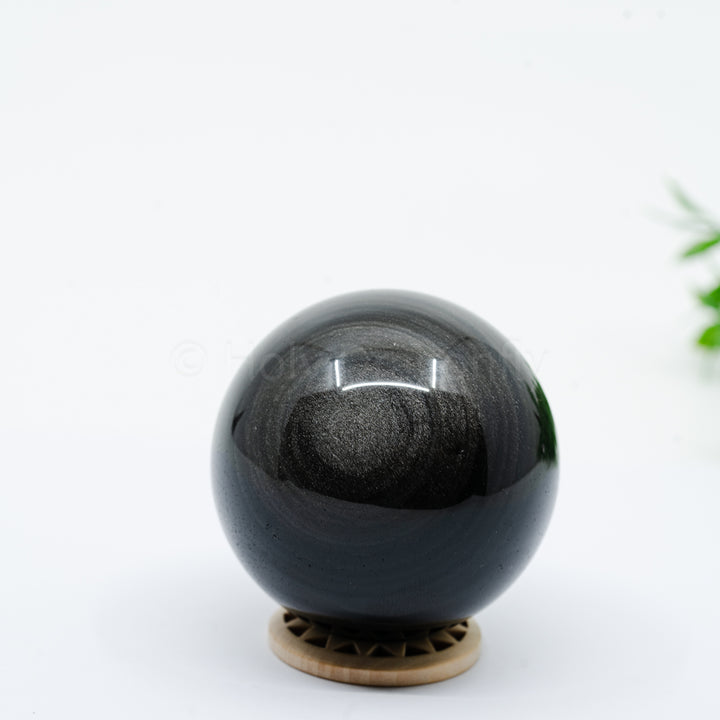 Sidabrinio Obsidiano sfera 221g