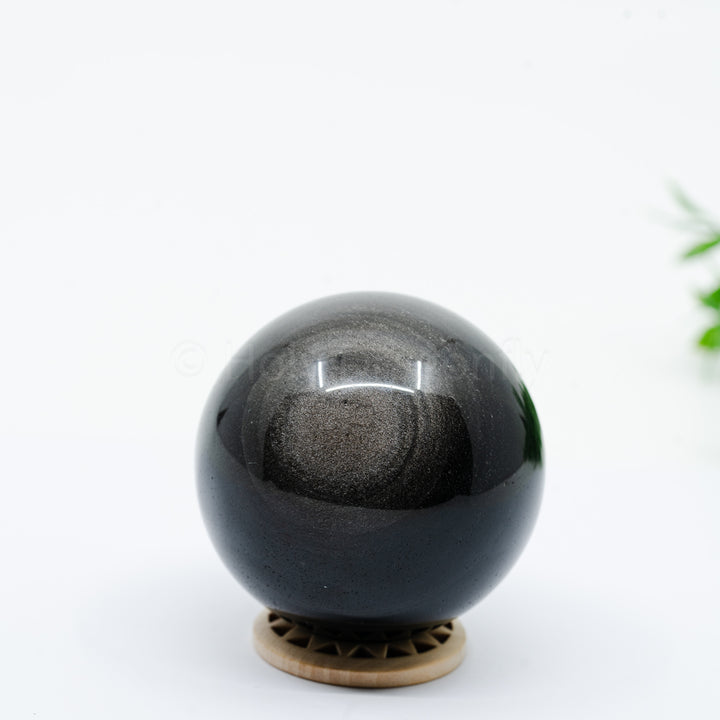 Sidabrinio Obsidiano sfera 221g